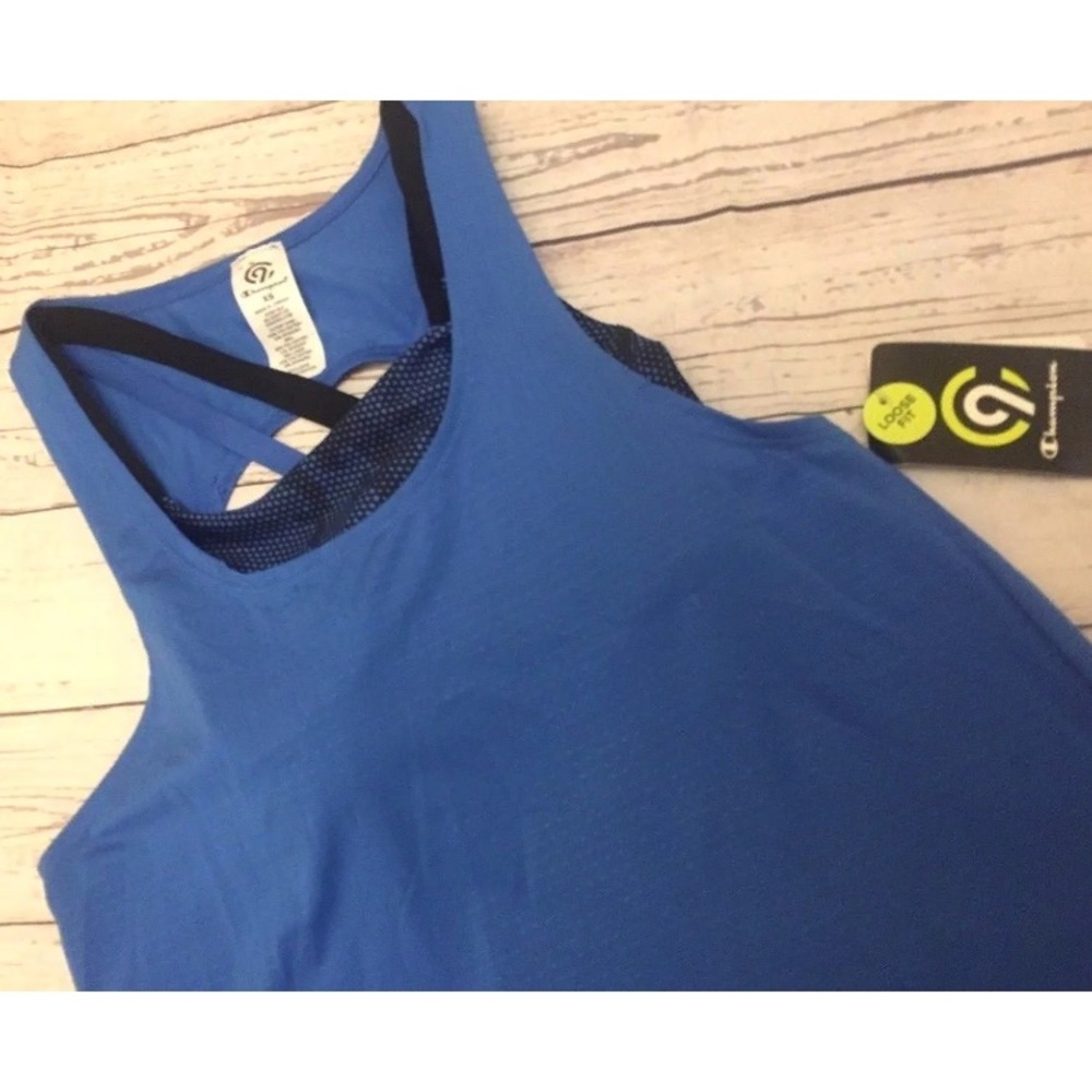 Champion Blue Duo Dry Inner Bra Tank Top XS
